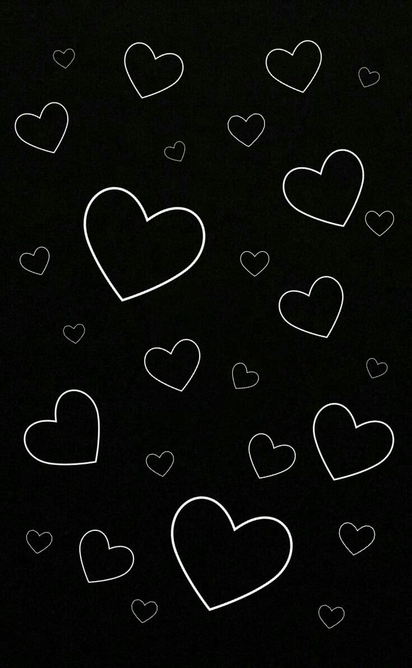 Share 58+ heart wallpaper black and white super hot - in.cdgdbentre