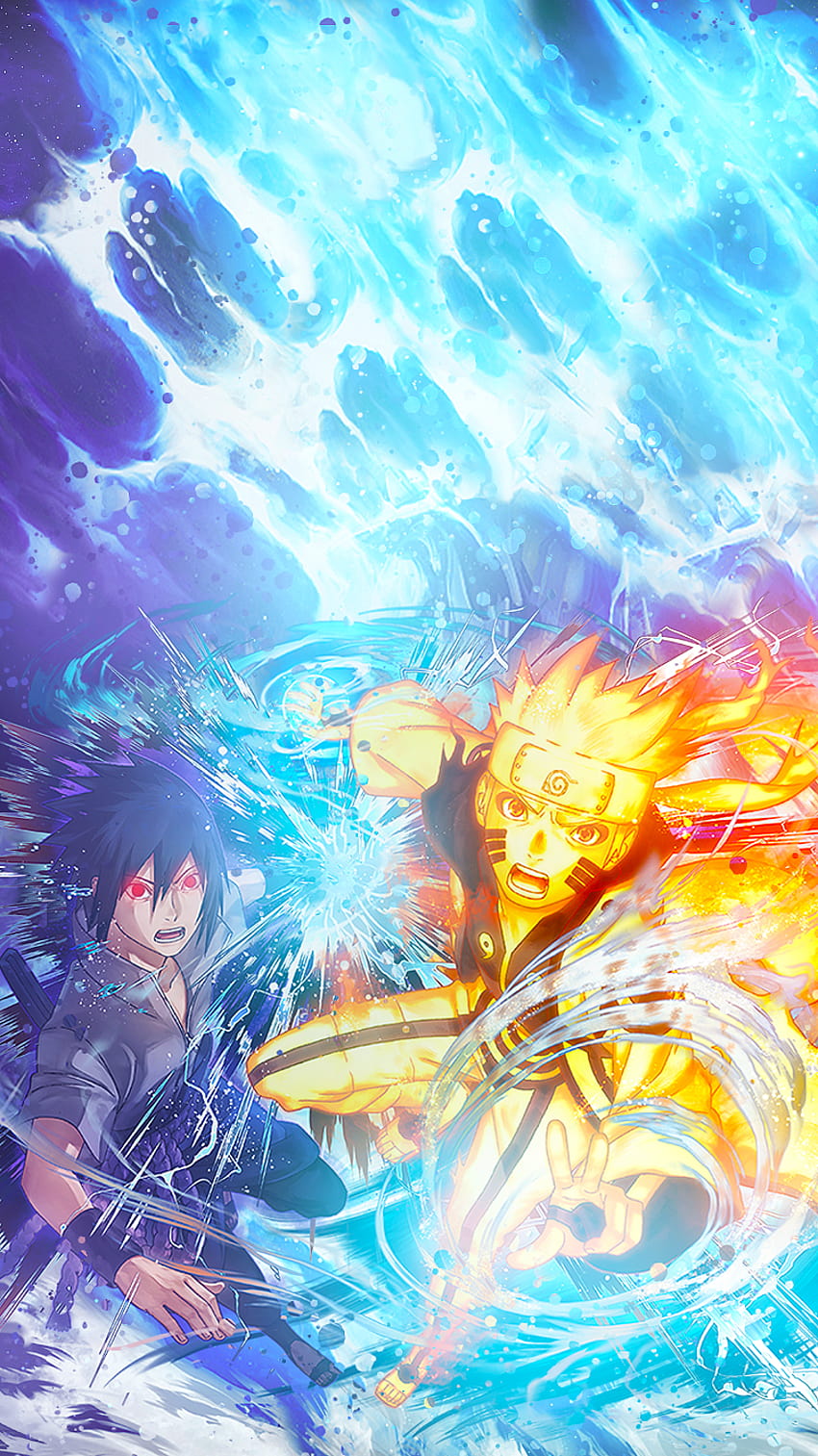 I made a Sasuke and Naruto for mobile : Naruto, blue naruto HD phone wallpaper