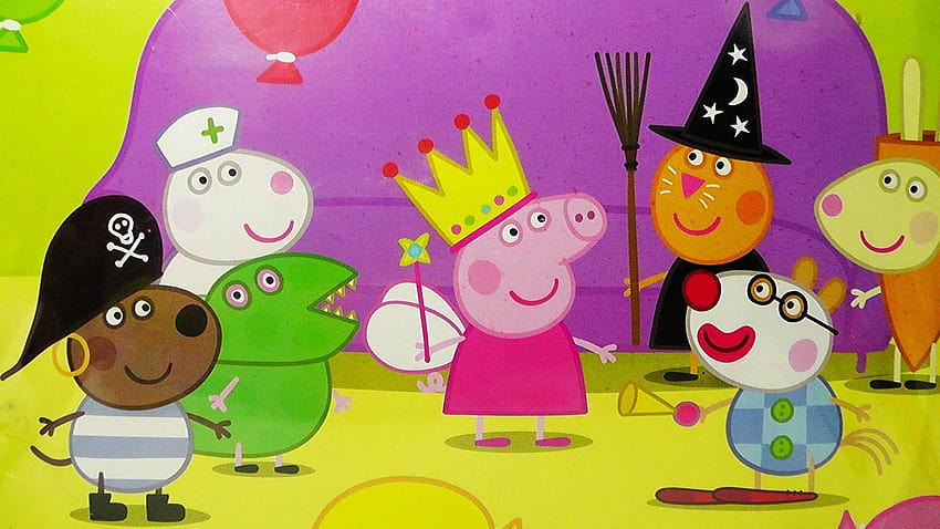 Peppa Pig, Schweine und Pig Birtay HD-Hintergrundbild