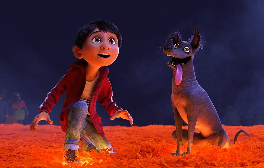USA, Mexico, dog, boy, Coco, animated film, dreamer, animated movie , section фильмы HD wallpaper