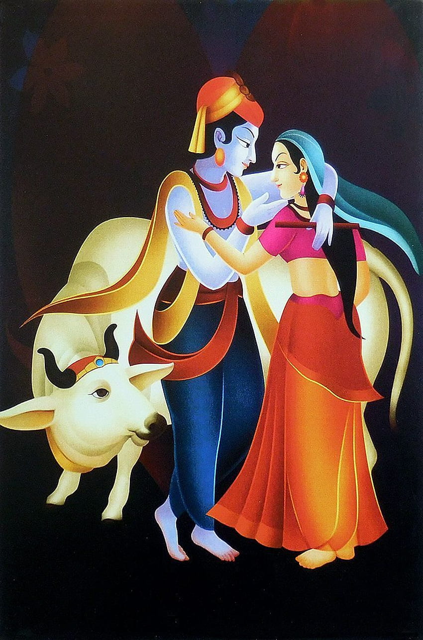 Radha and krishna romantic HD wallpapers | Pxfuel