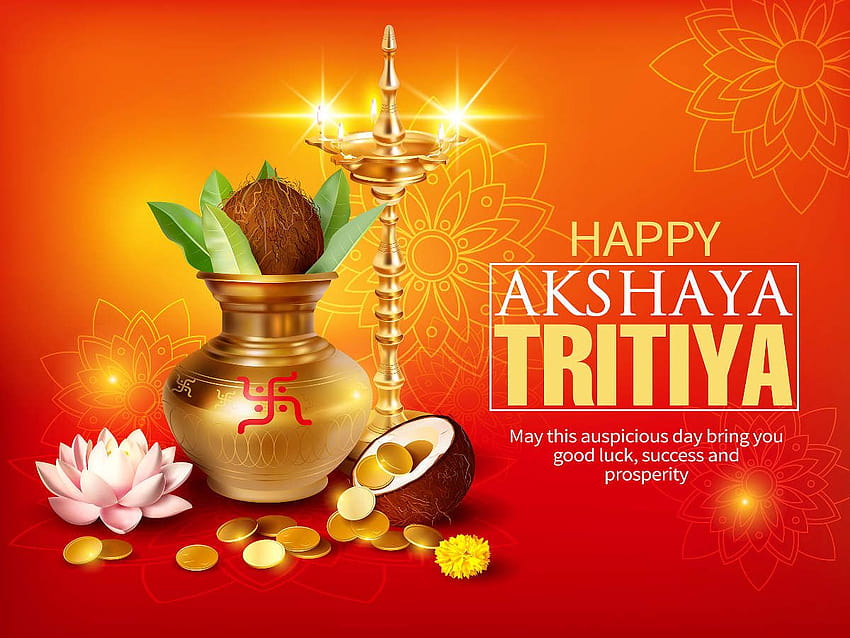 Happy Akshaya Tritiya 2019: życzenia, wiadomości, karty, akshay tritiya Tapeta HD