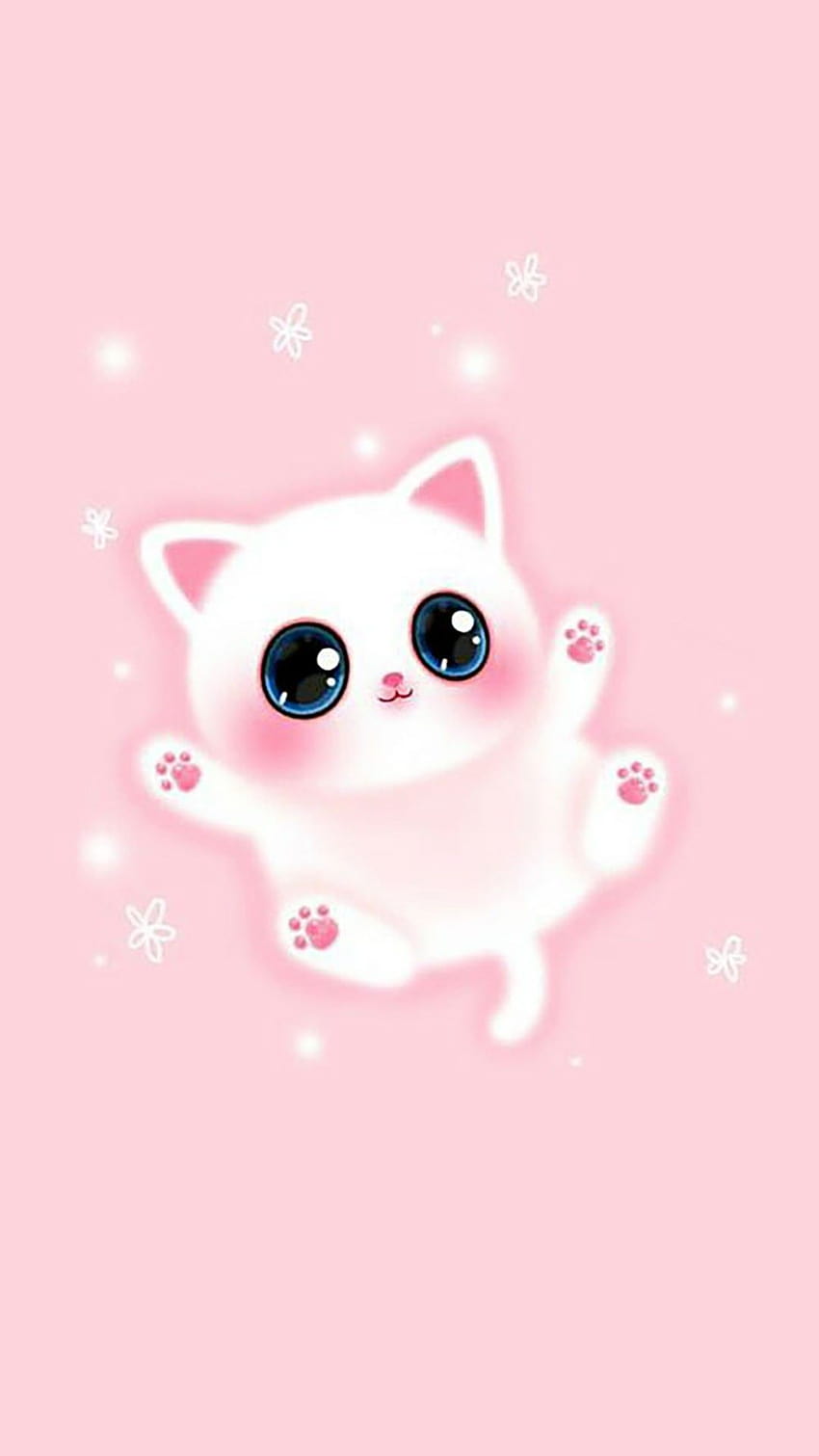 Telefone de Gato Kawaii Papel de parede de celular HD