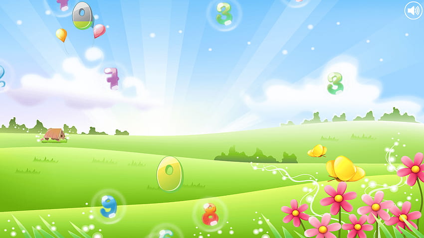 Number Bubbles, children background png HD wallpaper