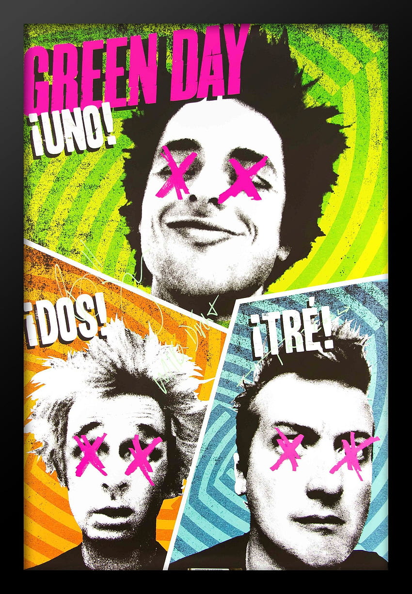 Green Day signiertes Poster HD-Handy-Hintergrundbild