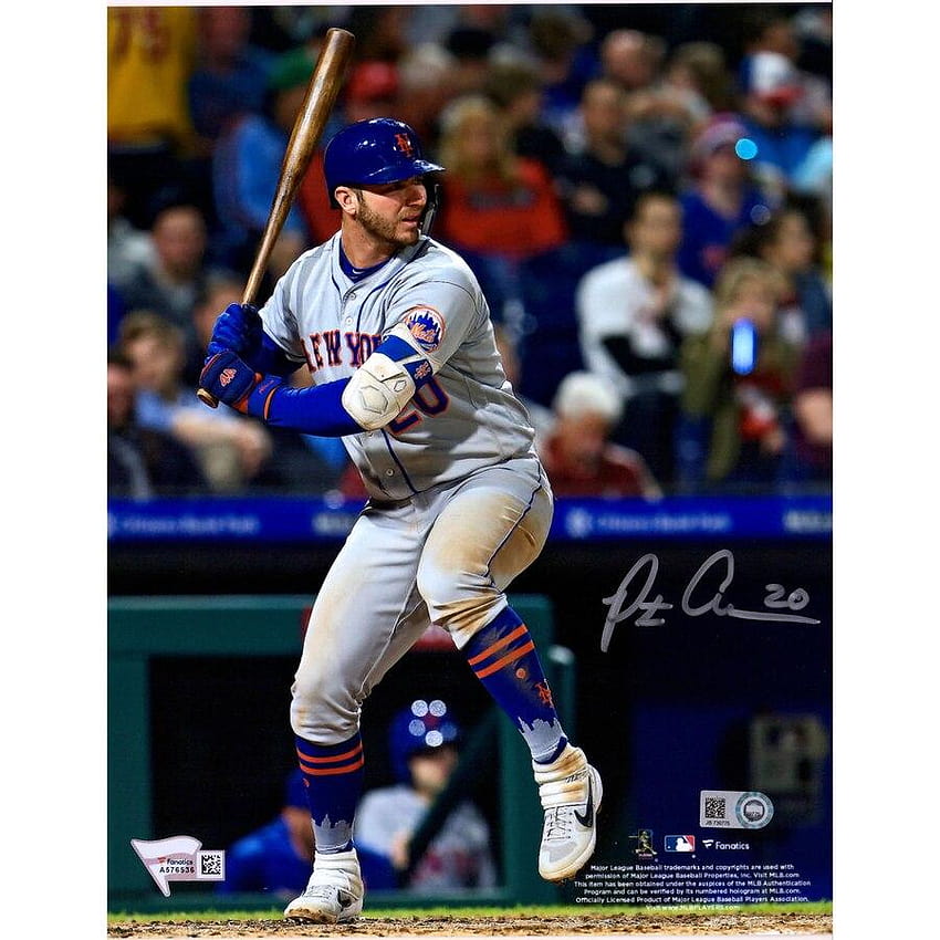 Autographed New York Mets Pete Alonso Fanatics Authentic 8'' x 10'' Hitting graph HD phone wallpaper