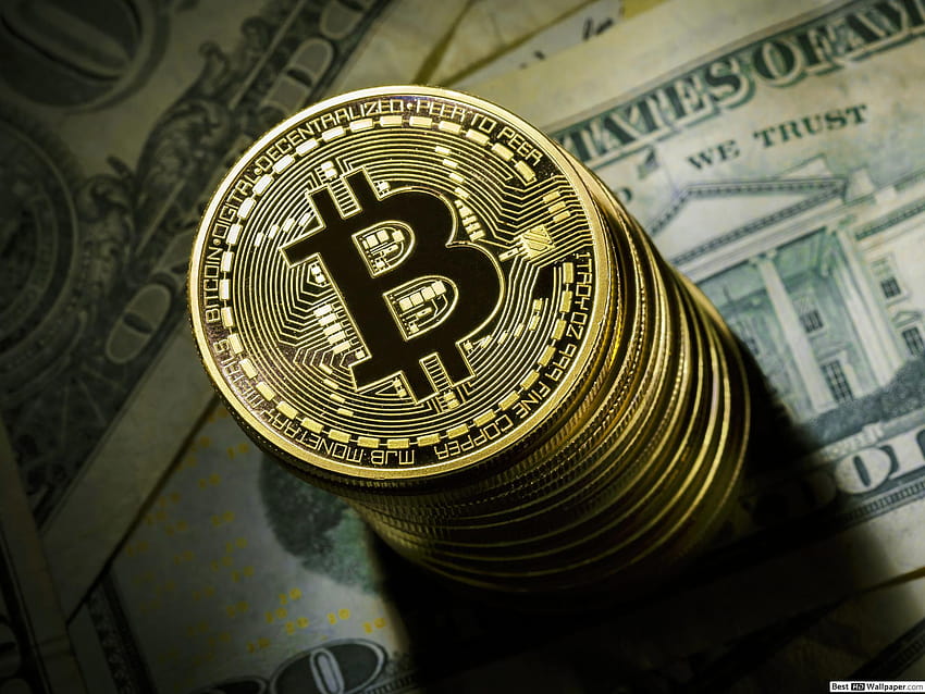 Bitcoin-Kryptowährung, digitale Währung HD-Hintergrundbild