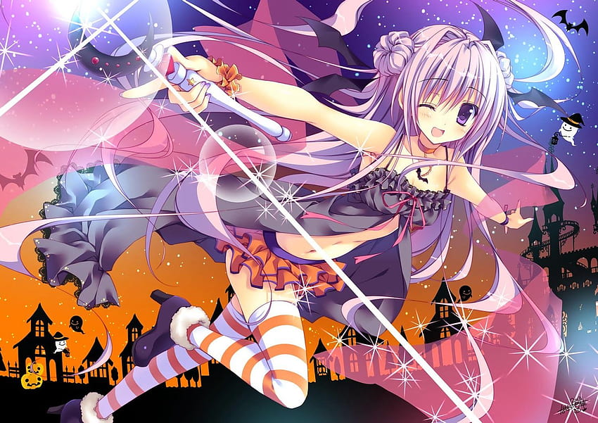 Anime Halloween Pack, halloween festival anime HD wallpaper