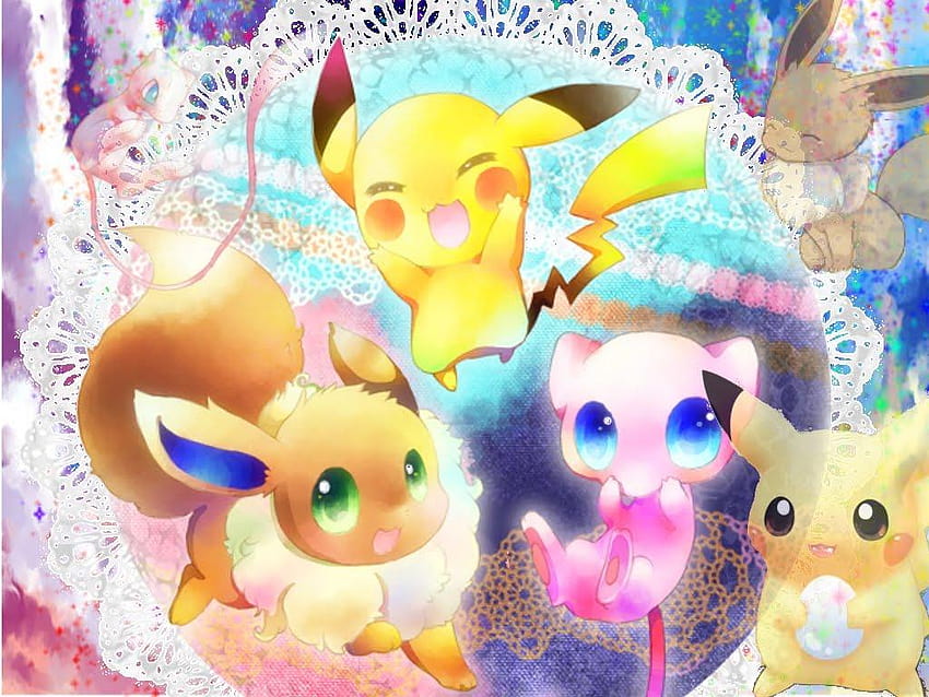 Pokemon Cute Anime Full Pikachu Of Laptop ~ Gipsypixel, kawaii pokemon HD wallpaper
