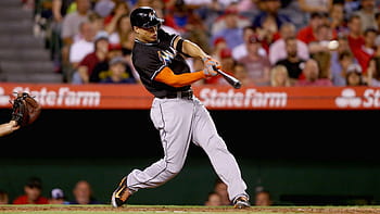 Miami Marlins Giancarlo Stanton transparent PNG - StickPNG