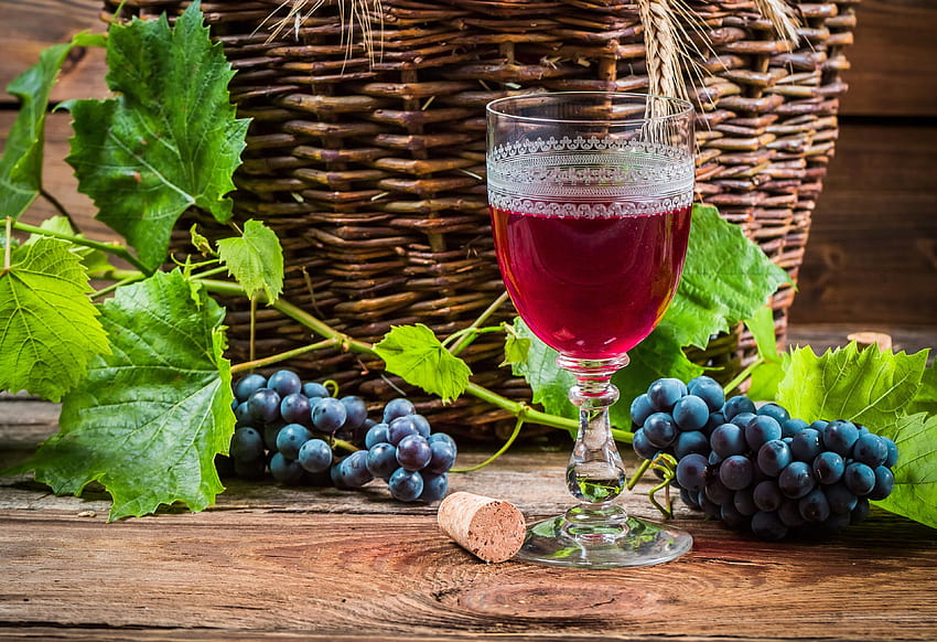 glass, autumn, fruits, wine, fall, grapes, basket ::, autumn fruits HD wallpaper