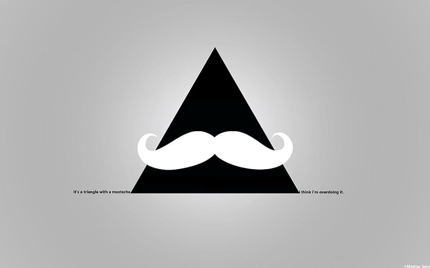 mustache black HD wallpaper