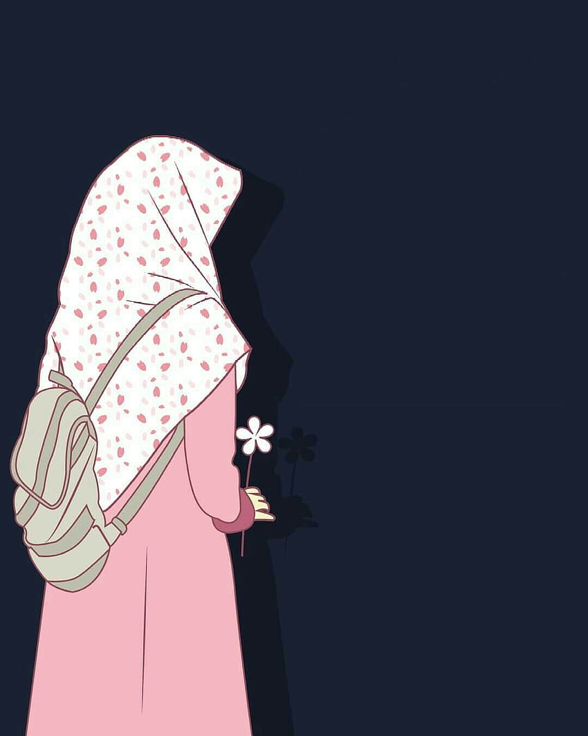 Saya suka jilbab. »Hfz«, kartun gadis muslimah wallpaper ponsel HD