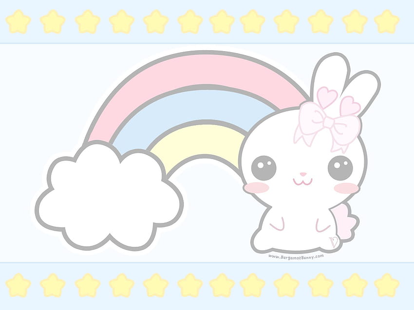 4 Kawaii Bunny, kawaii easter bunny HD wallpaper