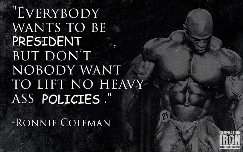 Ronnie Coleman Should be the Next President of the United States – The Toilet Ov Hell HD wallpaper