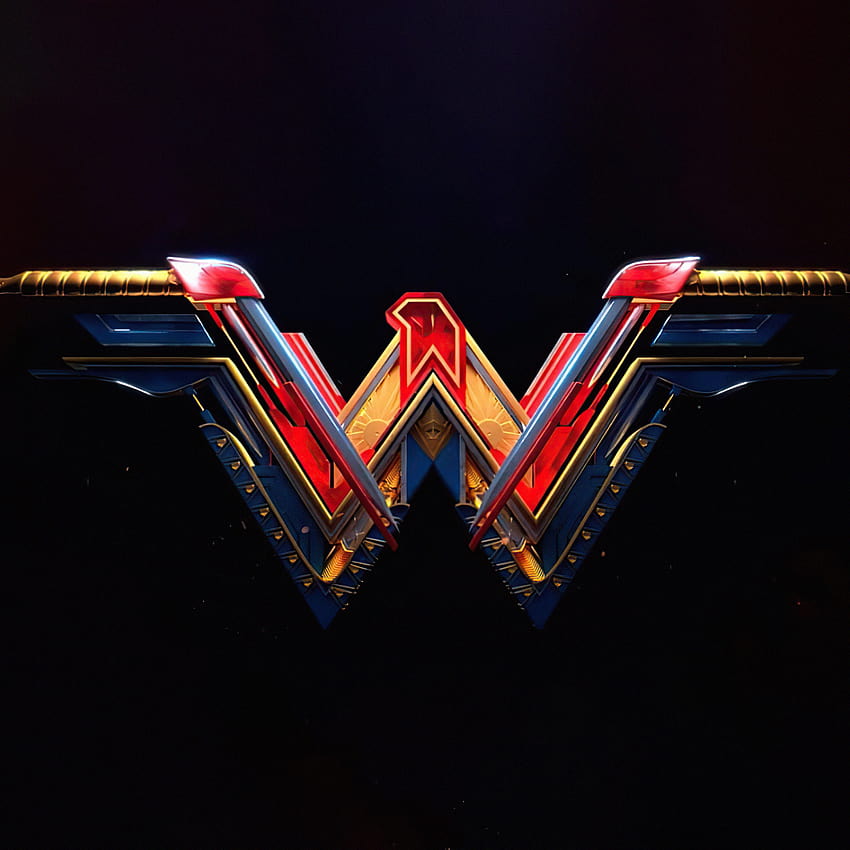 Wonder Woman , nero, DC Superheroes, AMOLED, Grafica CGI, donne supereroi Sfondo del telefono HD