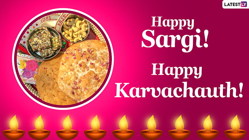 Happy Sargi Greetings & Karwa Chauth 2020 to Send Early Morning: WhatsApp Stickers, Facebook Greetings, Instagram Stories, GIFs, Messages and SMS to Share on Karva Chauth Vrat HD wallpaper