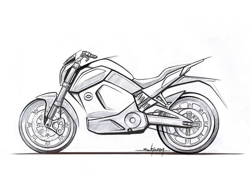 Super Duke 1290 Bike Sketch Art - Ktm - Sticker | TeePublic-as247.edu.vn