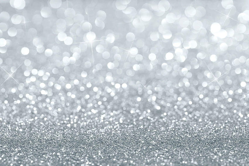 Glitter Sparkle One, silver sparkles background HD wallpaper