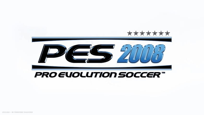 logo du jeu pro evolution soccer 2008 grand écran, logo pes Fond d'écran HD