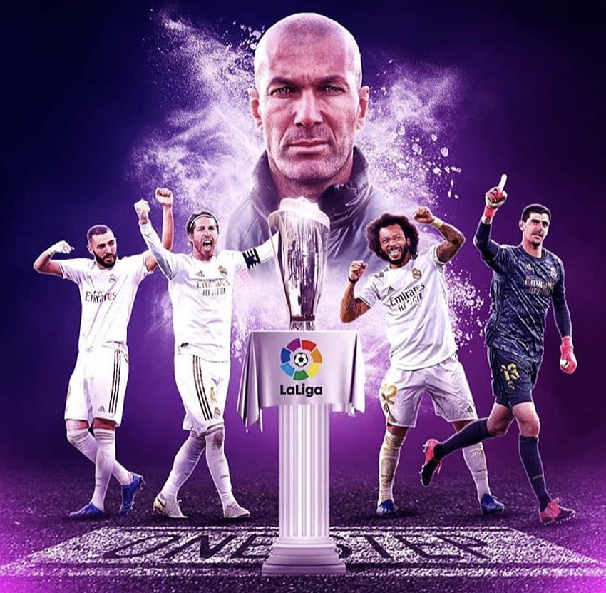 Real Madrid La Liga Meister 2020 HD-Hintergrundbild