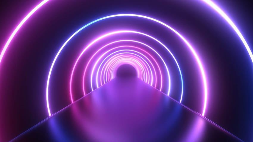 Futurystyczne Neonowe Laserowe Pierścienie z ...youtube, futurystyczny krąg Tapeta HD