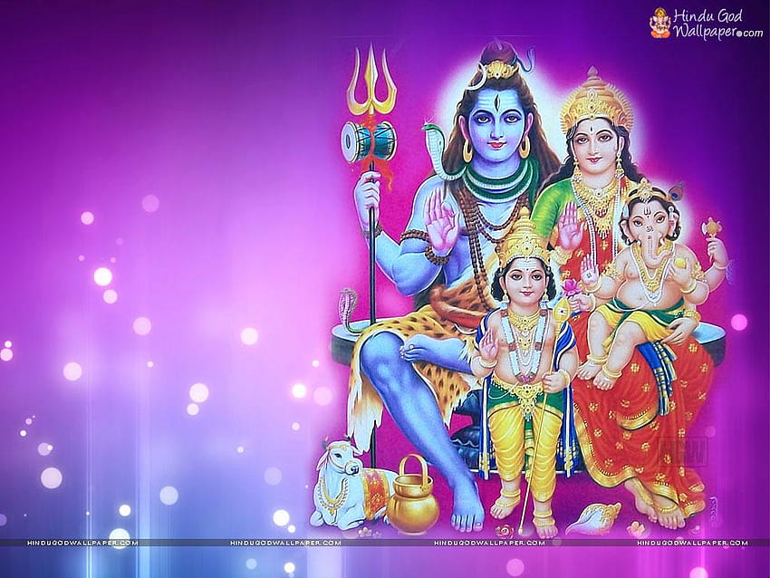 Shiv Parvati Ganesh Photo Download - God HD Wallpapers