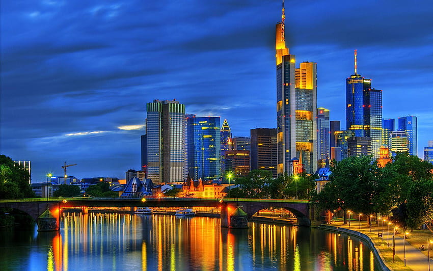 Frankfurt am Main, Alemanha widescreen papel de parede HD