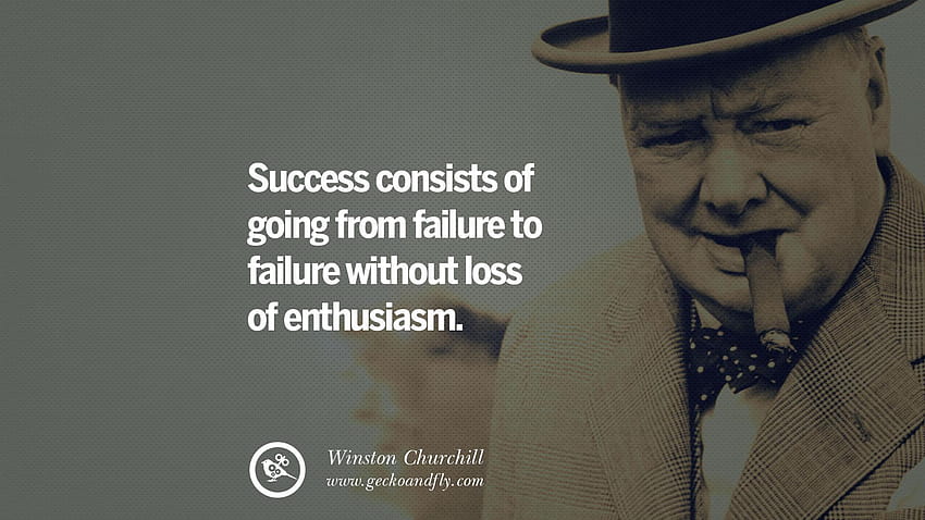 30 citations et discours de Sir Winston Churchill sur le succès, le courage Fond d'écran HD