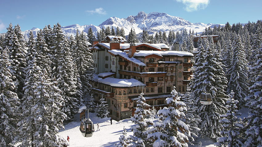 7 gemütliche Chalet-Hotels, die Sie diesen Winter besuchen sollten, Winter-Alpenhütte HD-Hintergrundbild