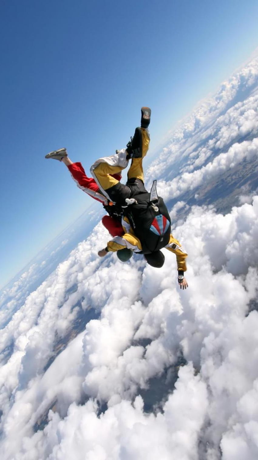 Parachute, Parachuting, Cloud, Adventure, Extreme Sport, fantastic parachute HD phone wallpaper