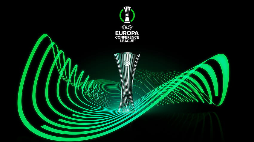 Die UEFA stellt im Vorfeld der Eröffnungssaison das Branding der Europa Conference League vor HD-Hintergrundbild