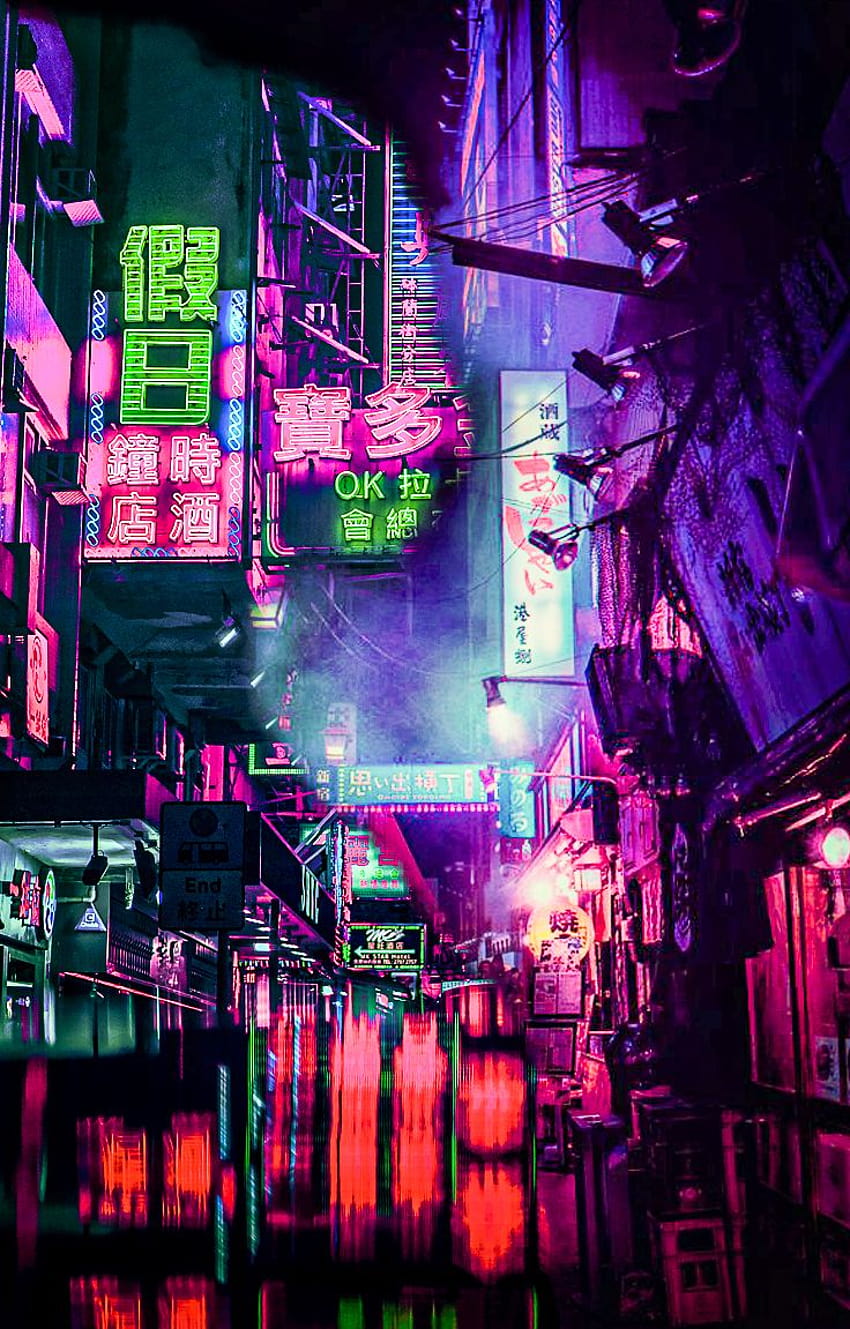 Japan Neon City Wallpapers  Top Free Japan Neon City Backgrounds   WallpaperAccess