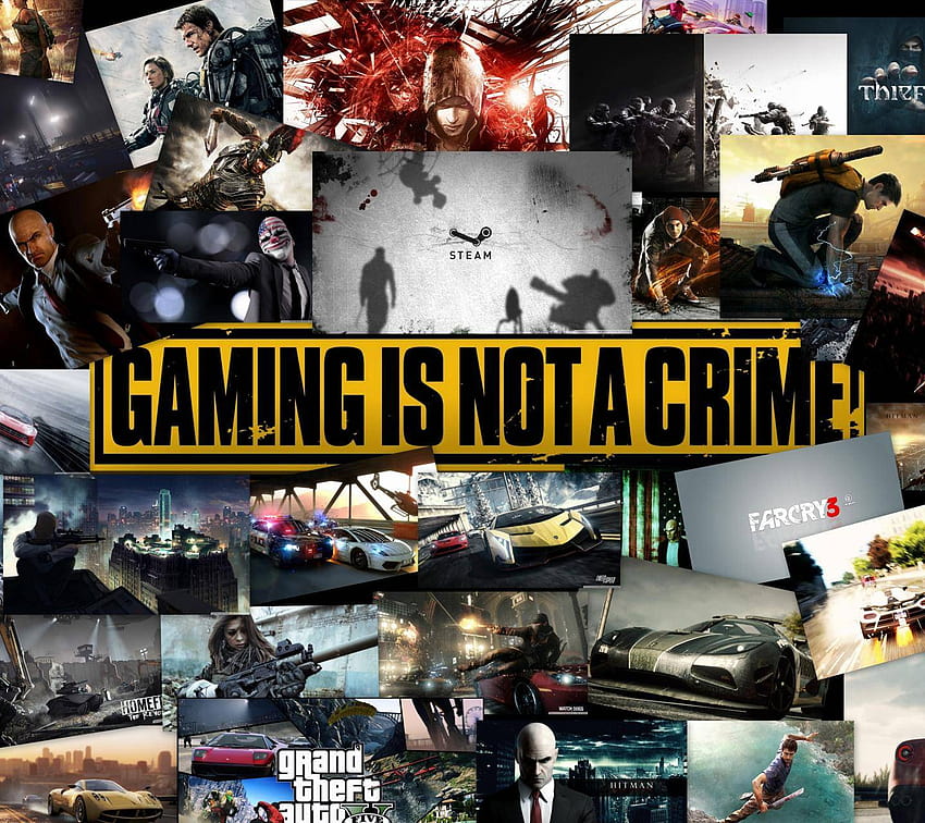 Gaming not a Crime by _RoHaN__DeSaI_, gaming is not a crime HD wallpaper