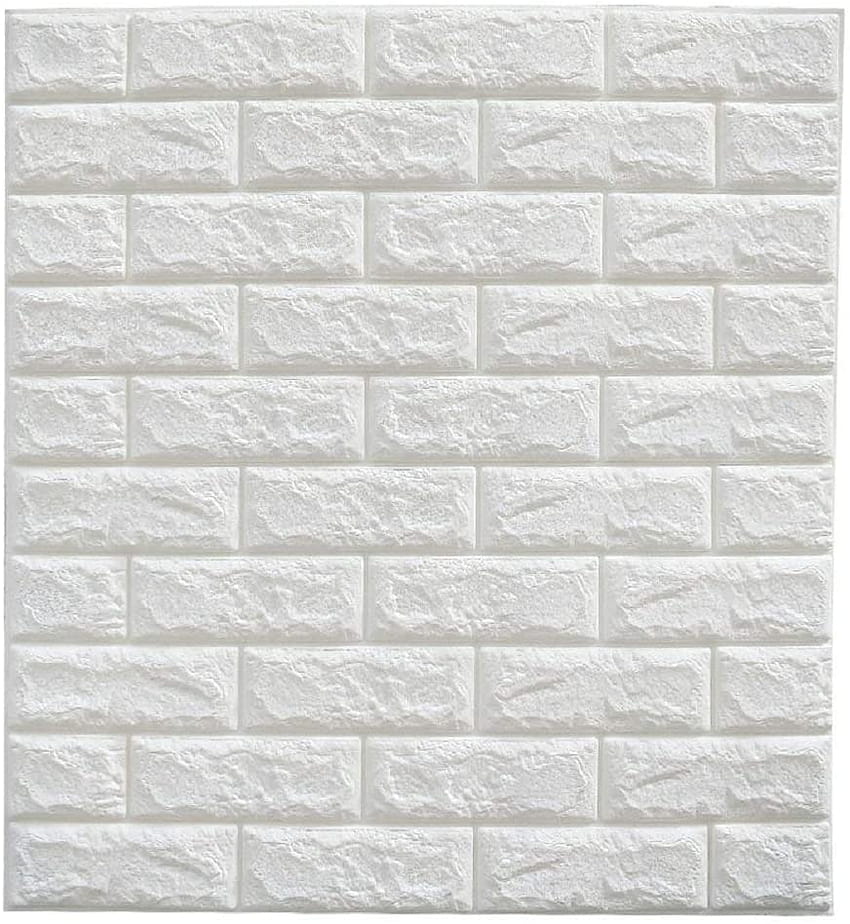 Masione 3D Wall Panels Self, white brick HD phone wallpaper