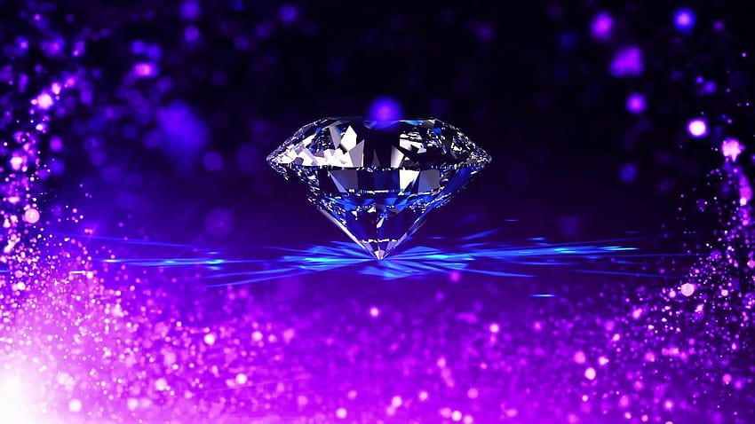 Crystal Diamond, diamanti viola Sfondo HD