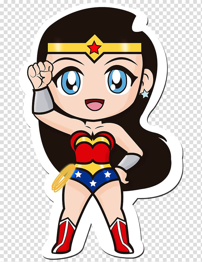Wonder Woman çizgi film karakteri ..., Wonder Woman sevimli HD telefon duvar kağıdı