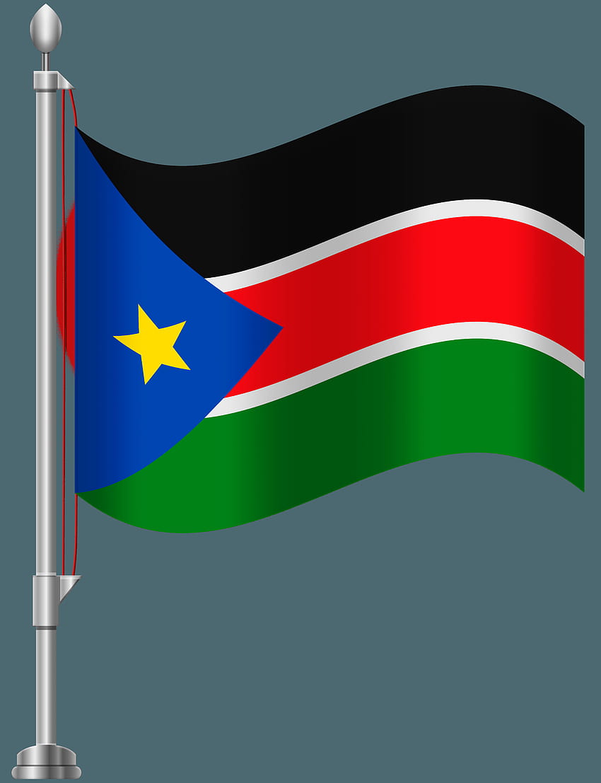 Drapeau du Soudan du Sud, drapeau du Soudan du Sud Fond d'écran de téléphone HD