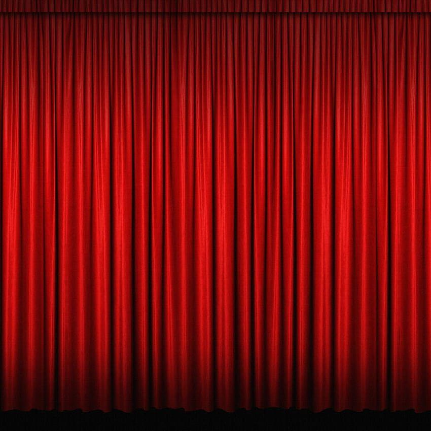 Театрални завеси и сценични завеси Червени HD тапет за телефон