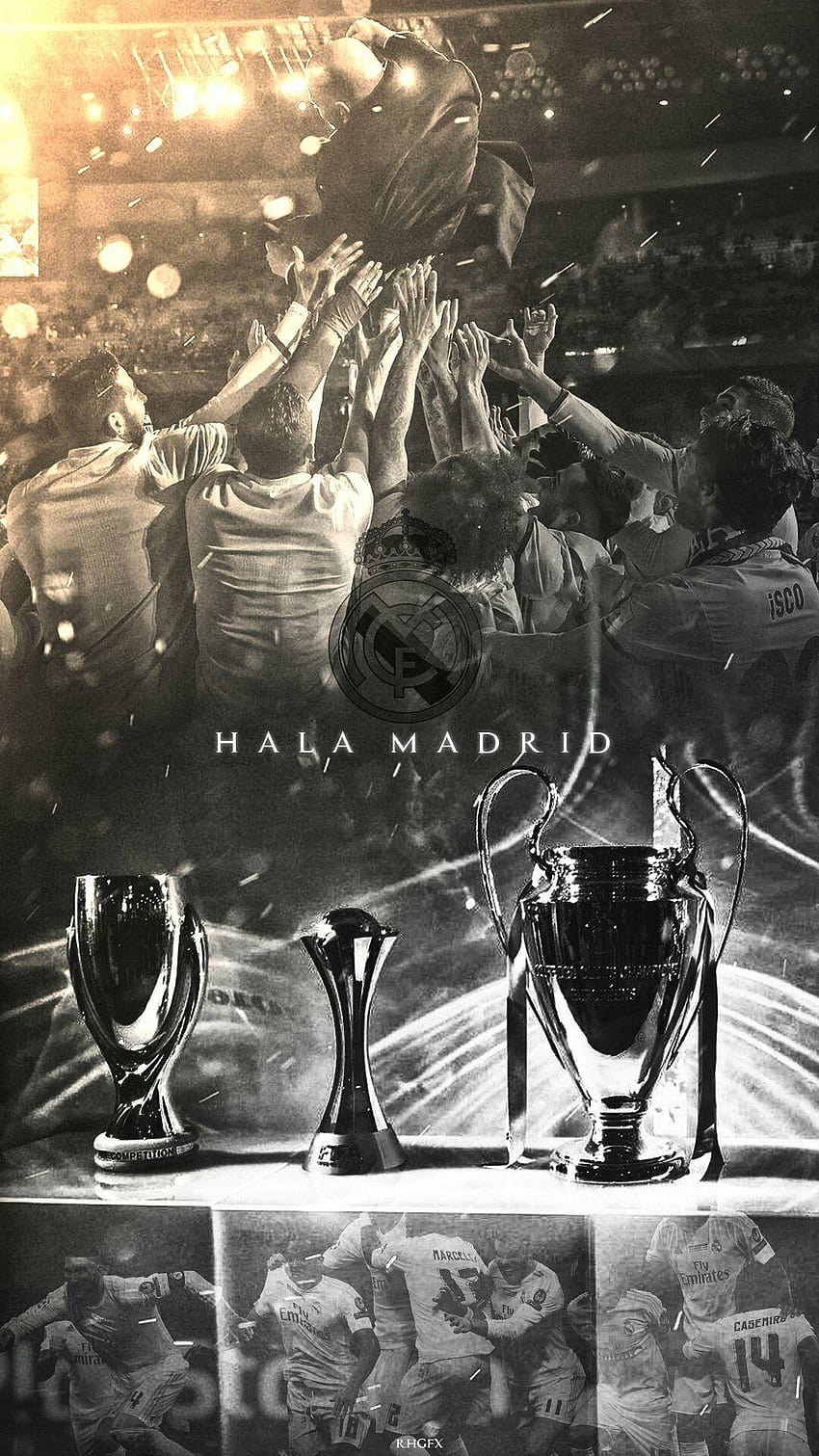 8 Real Madrid, real madrid iphone black HD phone wallpaper