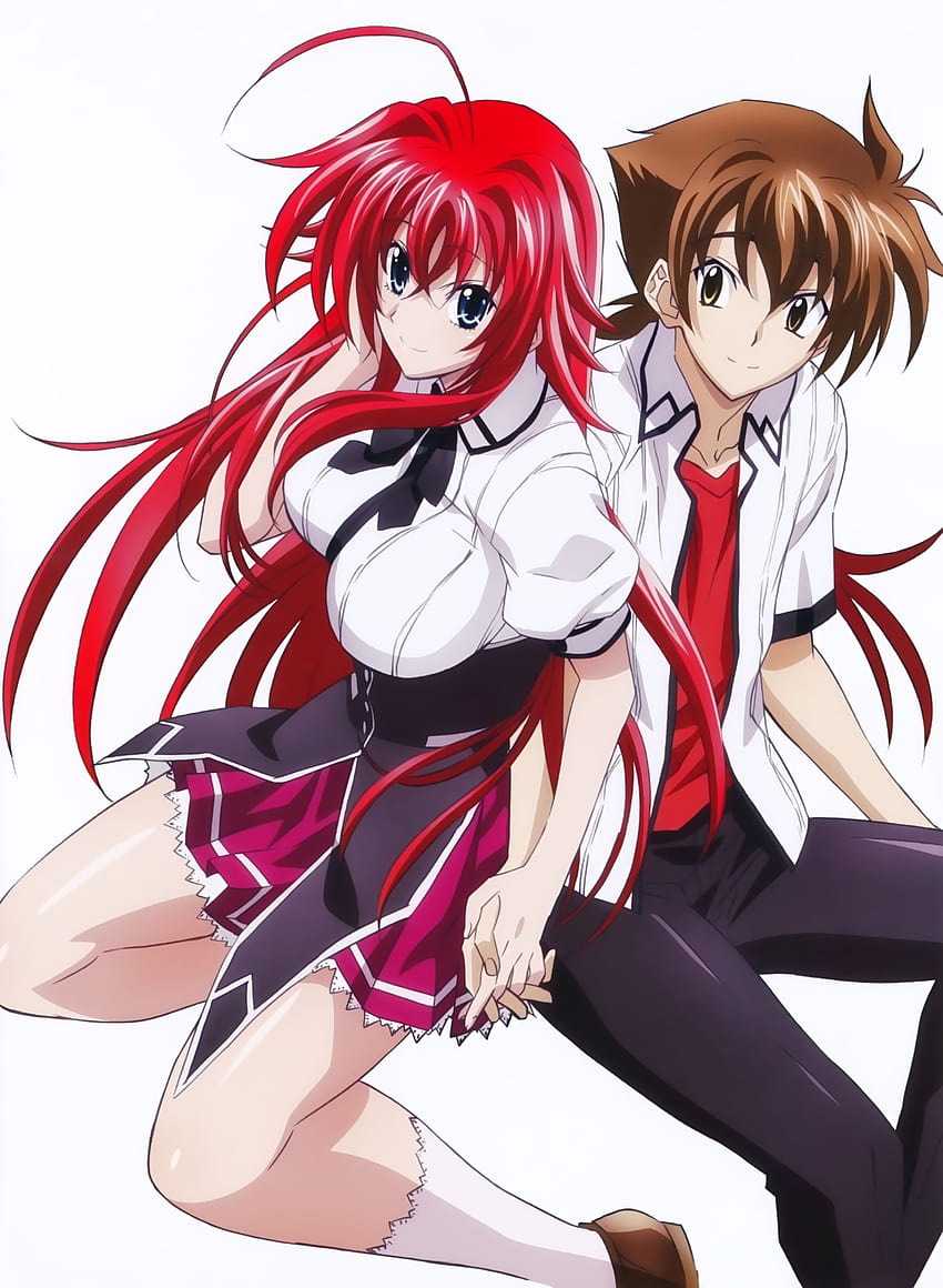 Rias Gremory und Hyodo Issei, Anime Rias High School Dxd HD-Handy-Hintergrundbild