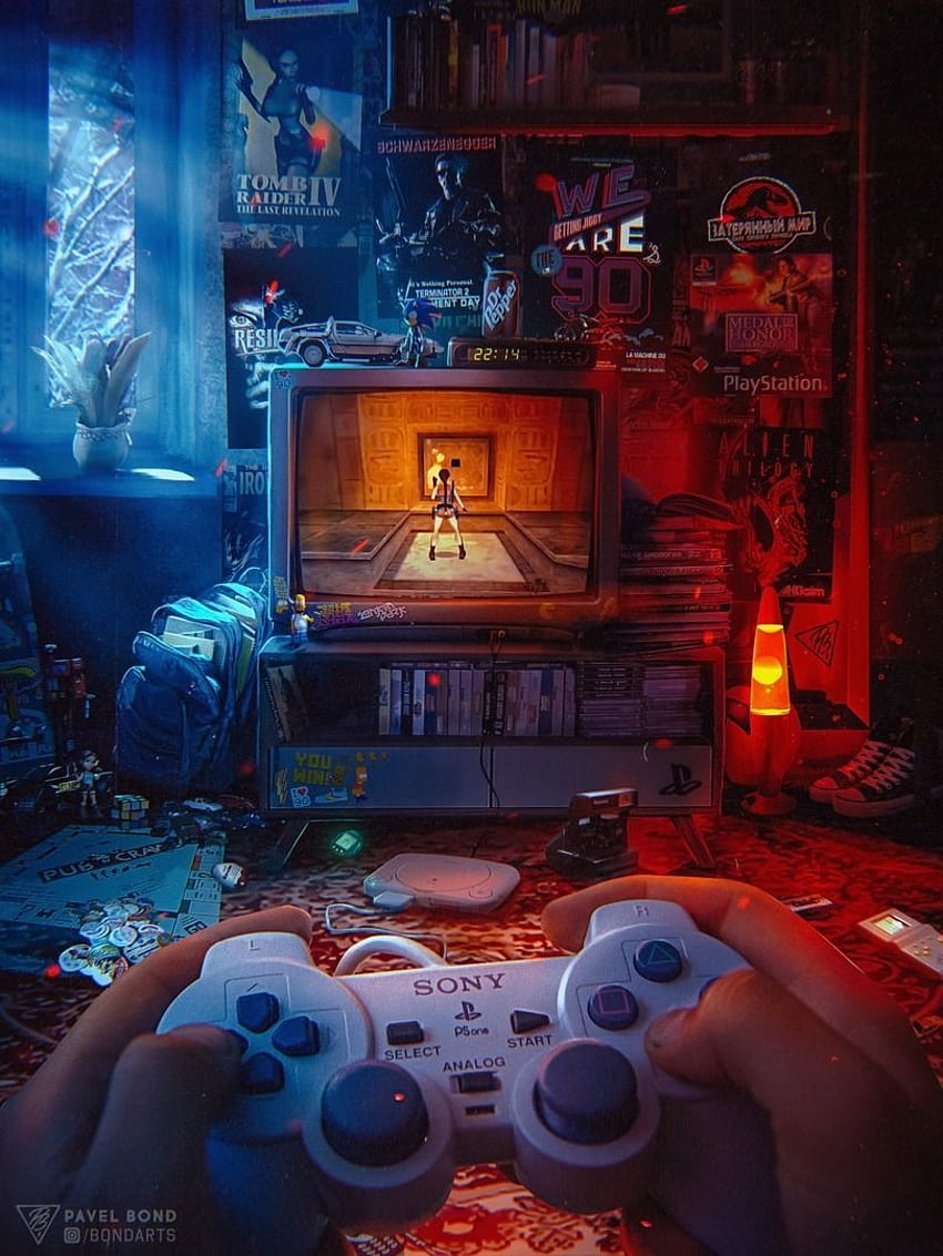 Juegos de PlayStation, juegos retro ps4 fondo de pantalla del teléfono
