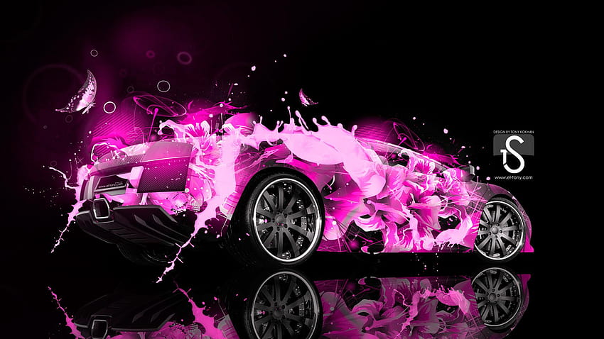 Abstract Lamborghini Murcielago, neon lamborghini HD wallpaper | Pxfuel