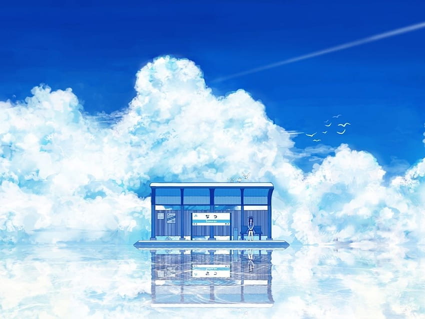 anime for your or mobile screen and, anime cloud HD wallpaper