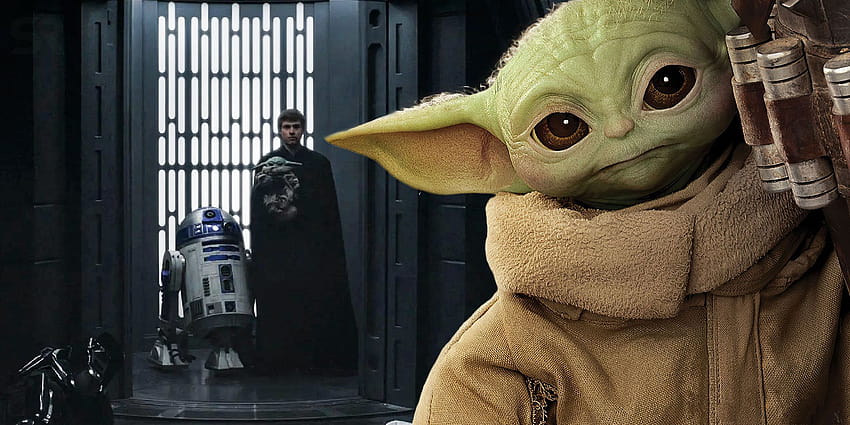 The Mandalorian: Luke levando Baby Yoda não é uma trama, luke e grogu papel de parede HD
