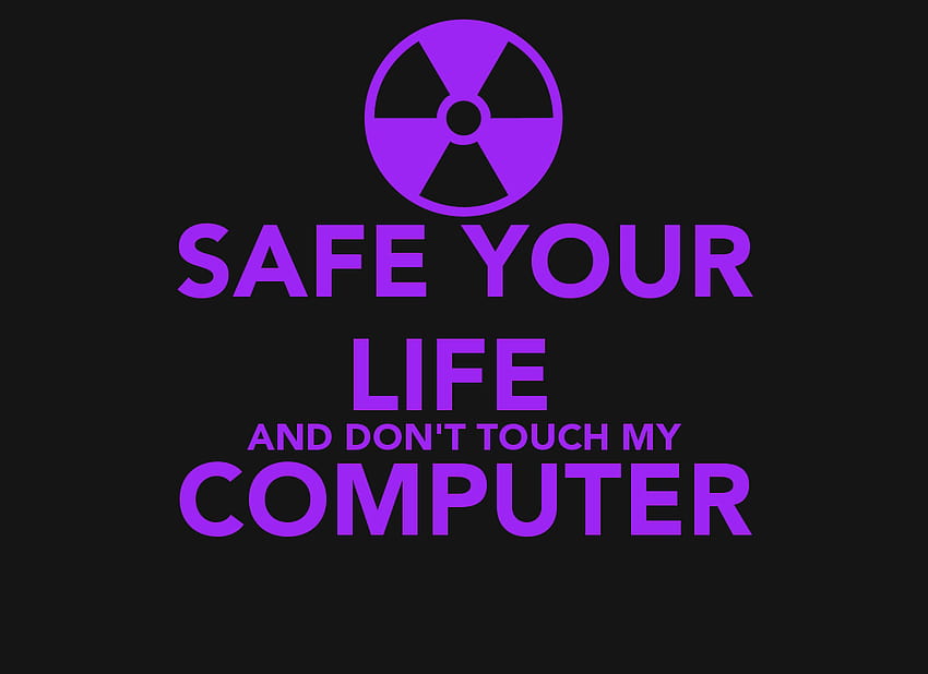Don't Touch My Laptop on Dog, no system is safe HD wallpaper