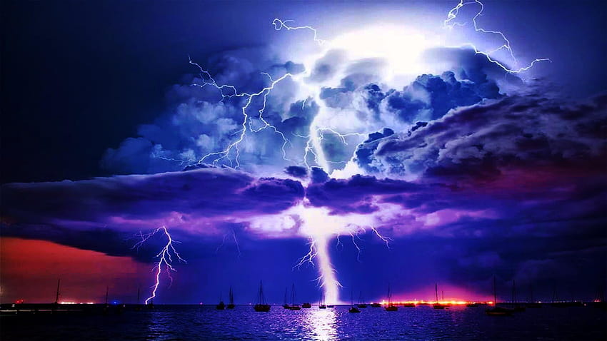 Real lightning storm ., lighting storms HD wallpaper