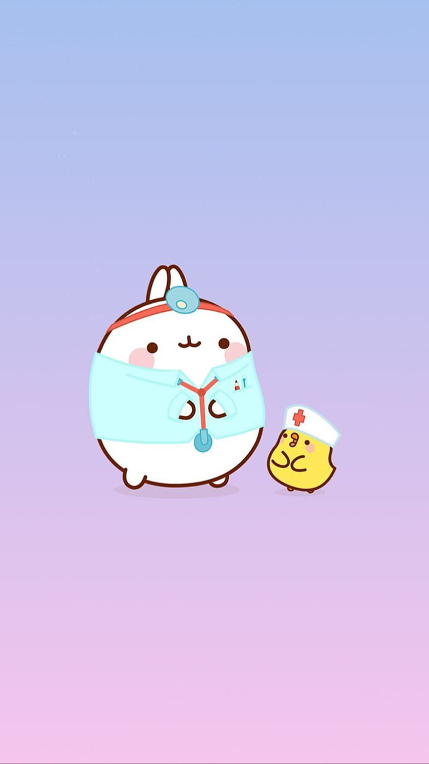 Download Molang In A Milk Bottle Wallpaper | Wallpapers.com