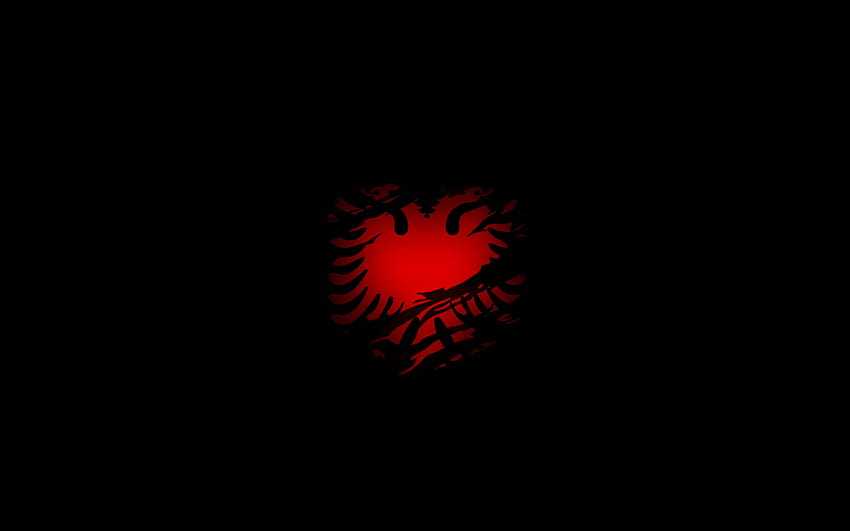 Albanien-Flagge HD-Hintergrundbild