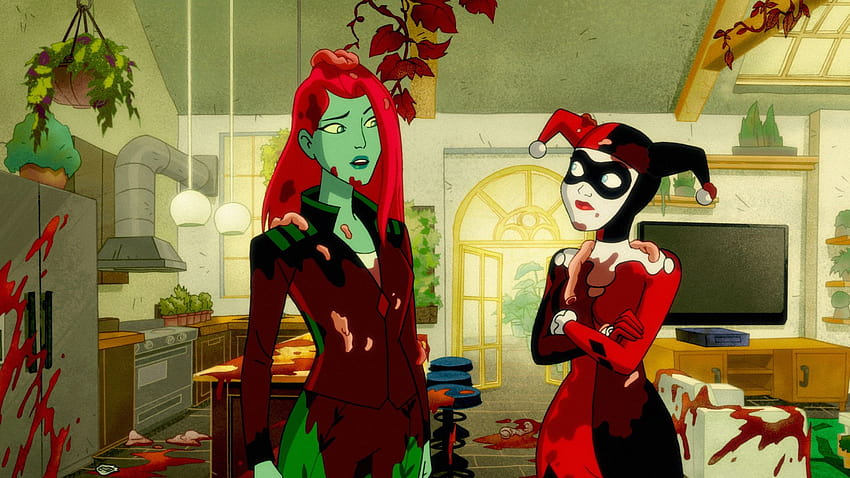 Ślub Harley Quinn i Poison Ivy w komiksie DC „Injustice”. Tapeta HD